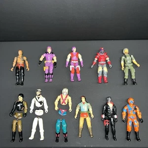 LOT OF 11 RARE G.I. JOE COBRA 1/18 SCALE HASBRO ACTION FIGURES 80s-90s - Picture 1 of 16