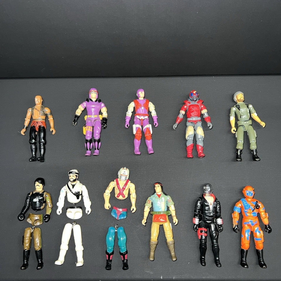 批量 11 件 罕见 G.I. 乔·科布拉 1/18 比例哈斯布罗动作人物 80-90 年代 — 第 1/4 张图片