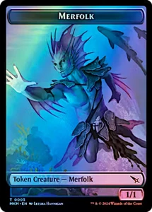 Merfolk/Detective 003/010 Foil Murders at Karlov Manor MTG Token - Bild 1 von 2