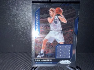 2020-21 NBA Prizm Dirk Nowitski #SSN-DNW Sensational Swatches Game Worn Card - Picture 1 of 2