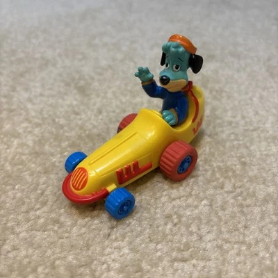 Yo Yogi Huckleberry Hound LAF 3 Toy Figure Rev Up Yellow Race Car 1991 McDonalds - Image 1 of 4