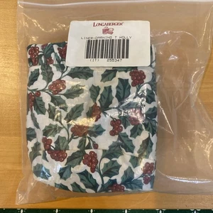 Longaberger Darning Liner Traditional Holly - Picture 1 of 1