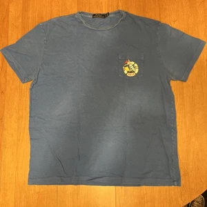 Vtg Polo Ralph Lauren Pocket T-shirt Sailing Regatta Nautical Size Large - Picture 1 of 8