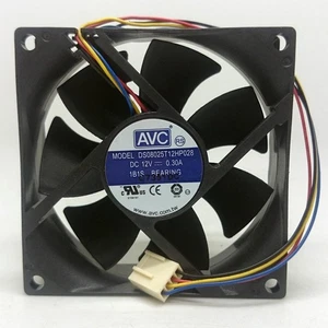 AVC DS08025T12HP028 DC12V 0.30A 8025 8CM 80MM 80X80X25MM 4pin Cooling Fan - Afbeelding 1 van 1