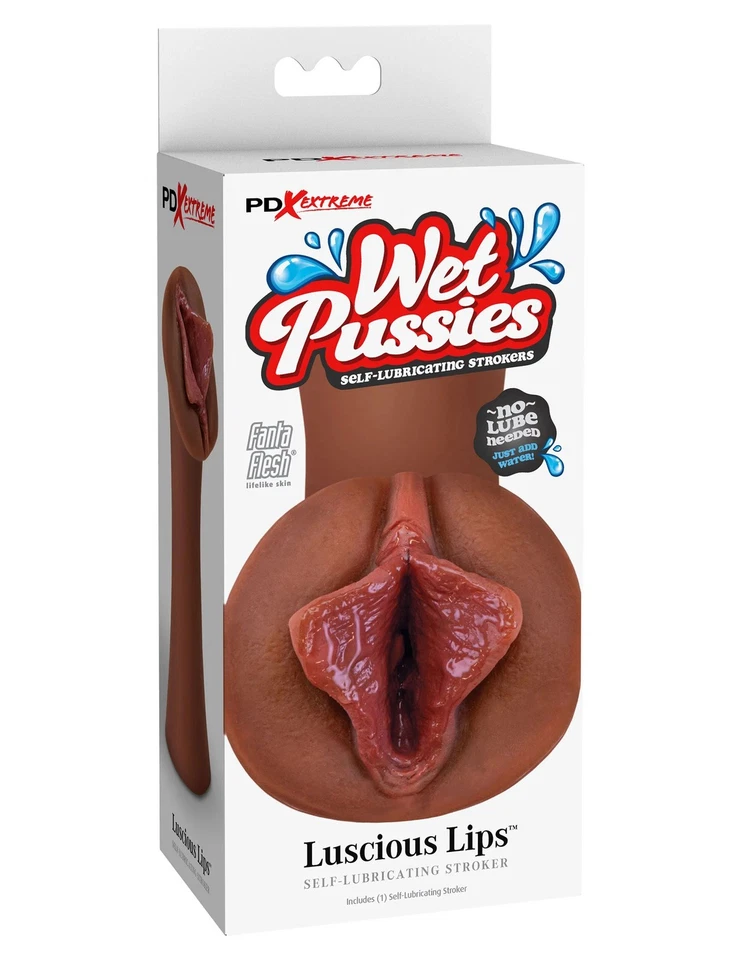 Extreme Wet Pussies - Luscious Lips - Brown - image 1 of 1