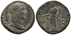 ADRIANO. Sestercio. (Ae. 23,66g/31mm). 134-138 d.C. Roma. Anv: HADRIANVS AVG CO - Picture 1 of 1