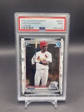 JORDAN WALKER 2020 BOWMAN DRAFT BASEBALL CHROME BASE PSA 9 MINT B
