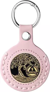 MUDOR AA Coin Holder Keychain, Fits Coin Size 34Mm, Hand-Stitched Sobriety Coin - Picture 1 of 6