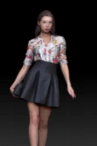 Diorama Scene Props Resin 1/43 Long Hair Beauty Figure Doll Painted Fit Car Toys - Picture 1 of 1