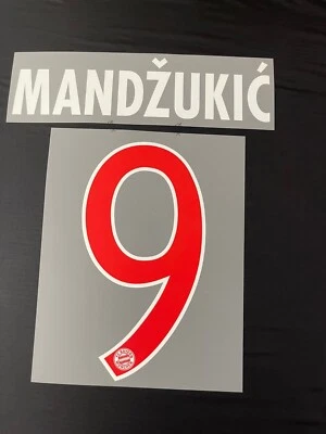 Germany Bayern Mandzukic Original Name Set For A Shirt - Image 1 of 4