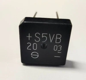 (1)Bridge diode S5VB20 5A 200V Shindenken Japan Rectifier electronic supply part - Picture 1 of 4