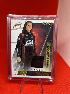 TREVOR BAYNE 2019 PANINI PRIME RACE USED FIRESUIT /25 - Image 1 of 2
