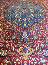 C 2000 Stunning Vintage Exquisite Hand Made Hand Knotted Rug 15.2x12.8