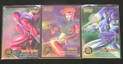 Flair 1995 Marvel Annual COMPLETE 51 CHASE CARD SET (Chrome, Holo, Duo & Power) - Image 1 of 4