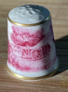 1 dedal de transferencia rojo porcelana Kaiser W. Alemania vintage - Imagen 1 de 5
