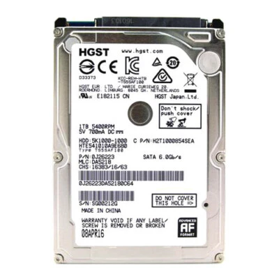 HGST Travelstar 1TB HTS541010A9E680 5400RPM SATA 2.5" Laptop HDD Hard Disk Drive - Image 1 of 3