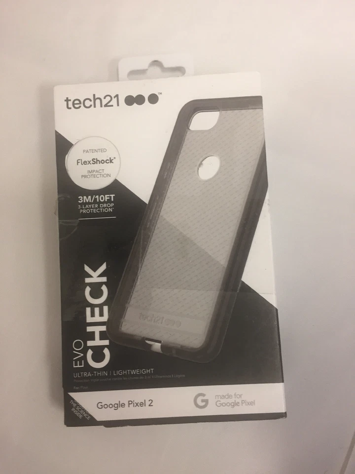 NEW Tech21 Evo Check Case for Google Pixel 2 Grey FlexShock Protection - Image 1 of 2