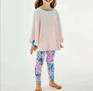 LILLY PULITZER Hani Poncho Sweater Paradise Pink Size L - Picture 1 of 7