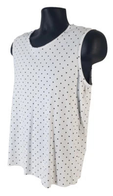 Camiseta sin mangas BLANCA STAG TALLA XL (16-18) a lunares blanca negra Foto 1 de 4
