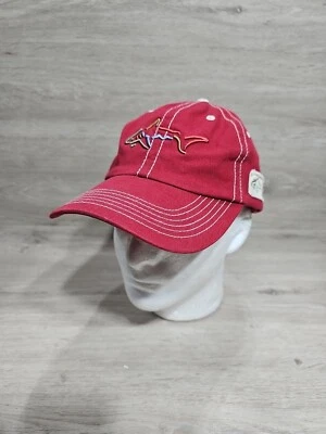 Gorra de pesca Greg Norman's roja, con logotipo de pez, talla única para la mayoría Foto 1 de 4