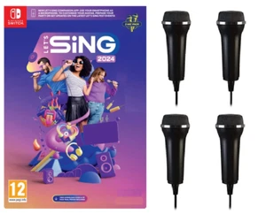 Nintendo Switch LET'S SING 2024 + Mikrofon/Mikrofone NEU UND VERSIEGELT - Treffen Sie Ihre Auswahl - Bild 1 von 5
