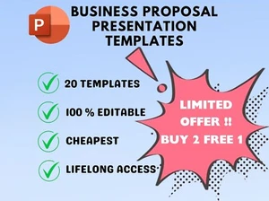 Buy 2 Free 1 Professional Business Proposal PowerPoint Presentation Templates - Picture 1 of 6