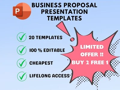 Buy 2 Free 1 Professional Business Proposal PowerPoint Presentation Templates - Image 1 of 4
