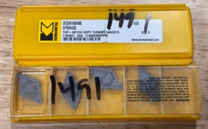 Kennametal Carbide DPGR432 DCGR150408 TOP NOTCH TURNING INSERTS QTY 9 1491 - Picture 1 of 2