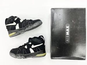 1994 Vintage Nike Air Strong Mid Black White David Robinson Sz 8.5 Men Shoes. - Picture 1 of 9