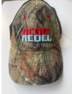 Vintage Rebel Fishing Lures Mossy Oak Camo Strap Back Trucker Hat / Cap - Picture 1 of 7