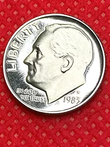 Moneda de diez centavos Roosevelt 1983-S calidad de prueba - Imagen 1 de 4
