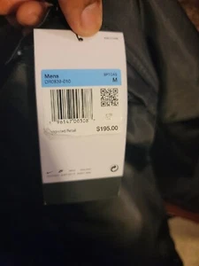 DR0839-010 New with Tag Nike Solo Swoosh Satin Anorak 1/2 zip Hooded Jacket Sz M - Picture 1 of 6