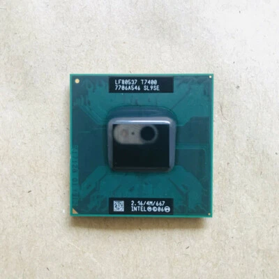 Intel Core 2 Duo T7400 CPU 2-Core 2.16GHz 4M 667MHz SL9SE Laptop Processor - Image 1 of 2
