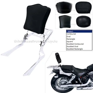 2001-2008 Honda Shadow Spirit 750 VT750DC Sissy Bar Backrest Pad Luggage Rack - Picture 1 of 18