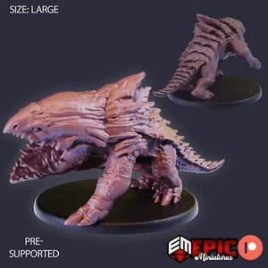 6K Resin 32mm Epic Miniatures Bulette Attacking for D&D, Role-Play - Picture 1 of 1