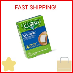 CURAD Flex Fabric Spot Adhesive Bandages, Bandage Diameter is 7/8' (Box of 100) - Picture 1 of 2