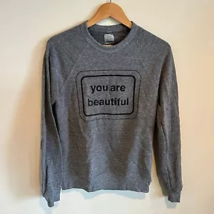You are beautiful crewneck gray size xs - Picture 1 of 3
