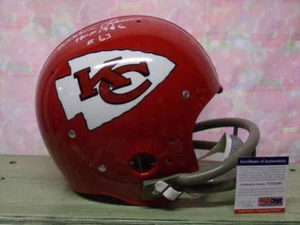WILLIE LANIER SIGNED T/B 2BAR KANSAS CITY CHIEFS "TK" HELMET HOF86 PSA DNA - Picture 1 of 1