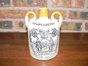 Vintage Greybeard Heather Dew Scotch Whiskey, Scotland Advertising Pottery Jug - Picture 1 of 6