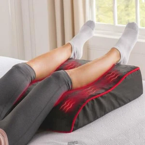 Pain Relieving LED Light therapy Heated Leg Rest Sloped Heat Pillow - Picture 1 of 2