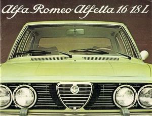 Alfa Romeo Alfetta Saloon 1975-1977 UK Market Sales Brochure 1.6 1.8 - Picture 1 of 1