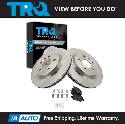 Kit de pastillas de freno trasero y rotor TRQ para Cadillac CT6 2016-2019 Chevrolet Camaro Foto 1 de 4