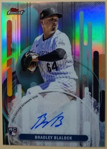 Bradley Blalock 2025 Topps Finest Autografi Rifrattore Auto Colorado Rockies - Foto 1 di 2
