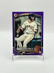 Papel púrpura Bowman 2025 James Tibbs III/250 #BCP-39 Giants - Imagen 1 de 2