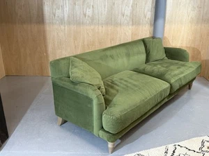 Swoon Chorley 3 Seater Sofa In Fern Green Easy Velvet RRP £1899 - Picture 1 of 11