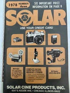 Solar Cine Catelog 1978 Nummer Drei - Bild 1 von 1
