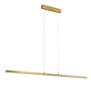 Simone Brass Dimmable 3CCT LED Linear Pendant - Picture 1 of 7