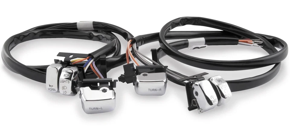 Kit de interruptor de manillar cromado Harley Davidson Foto 1 de 1