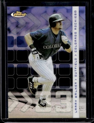 2002 Finest Larry Walker Refractor #256/499 Rockies - Image 1 of 2