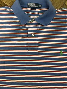 Vintage 1990er Polo Ralph Lauren gestreiftes Sawgrass Pima Baumwolle Hemd Herren XLT Tall 178 - Bild 1 von 12